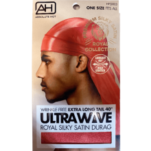 Absolute UltraWave Satin Durag Red HFDR03