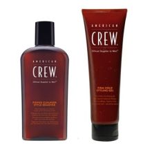 American Crew Power Cleansing Shampoo w/ Firm Hold Gel Duo