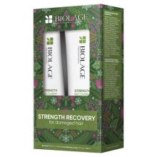 Biolage Strength Recovery Shampoo 13.5 oz & Conditioner 9.5 oz Boxed