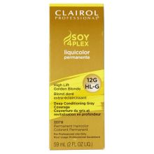 Clairol Soy4Plex 12G/HL-G High Lift Golden Blonde LiquiColor Permanent Hair Color