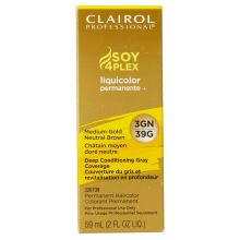 Clairol Soy4Plex 3GN/39G Medium Gold Neutral Brown LiquiColor Permanent Hair Color