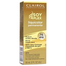 Clairol Soy4Plex 7G/41G Medium Golden Blonde LiquiColor Permanent Hair Color