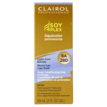 Clairol Soy4Plex 8A/28D Light Cool Blonde LiquiColor Permanent Hair Color