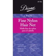 Diane 3-Pack Fine Nylon Hair Net White