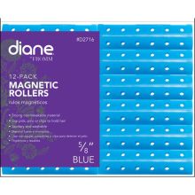 Diane Magnetic Rollers Blue 5/8" 12 Pack D2716
