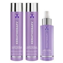 Keratherapy Totally Blond Violet 3 Piece Kit Shampoo, Conditioner & Toning Spray