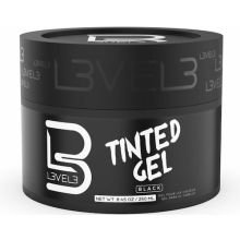 LEVEL3 Tinted Hair Gel Black 8.45 oz