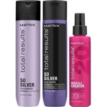 Matrix Total Results So Silver Shampoo/Conditioner 10.1 oz & Miracle Creator Treatment 6.8 oz U/B Trio