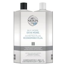 Nioxin System 1 Cleanser and Scalp Therapy Liter Duo