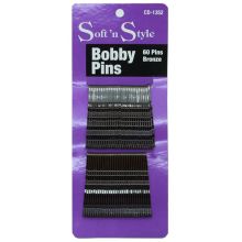 Soft N' Style Bobby Pins 60 Pins Bronze
