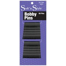 Soft N Style Bobby Pins Black 60 Count
