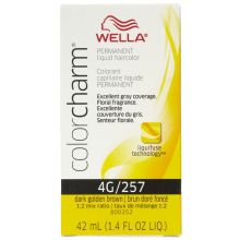 Wella Color Charm Permanent Liquid Haircolor 4G/257 Dark Golden Brown 1.4 oz