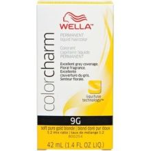 Wella Color Charm Permanent Liquid Haircolor 9G Soft Pure Gold Blonde 1.4 oz