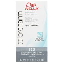 Wella Color Charm Permanent Liquid Hair Toner T10 Pale Blonde 1.4 oz