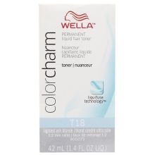 Wella Color Charm Permanent Liquid Hair Toner T18 Lightest Ash Blonde 1.4 oz
