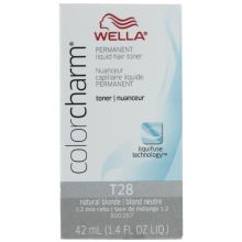 Wella Color Charm Permanent Liquid Hair Toner T28 Natural Blonde 1.4 oz