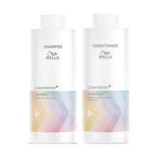 Wella Colormotion+ Shampoo & Conditioner Liter Duo